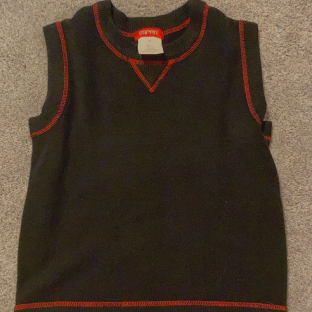 black long tank top- no sleeves